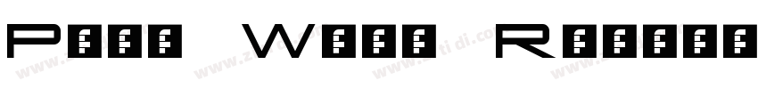Palo Wide Regular字体转换